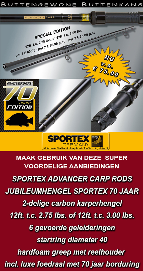 Nieuwsbrief 70 jaar Sportex Advancer jubileum hengel